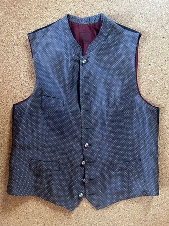 Weste mit Pünktli GÖSSI dunkelgrau ( ca M/L)