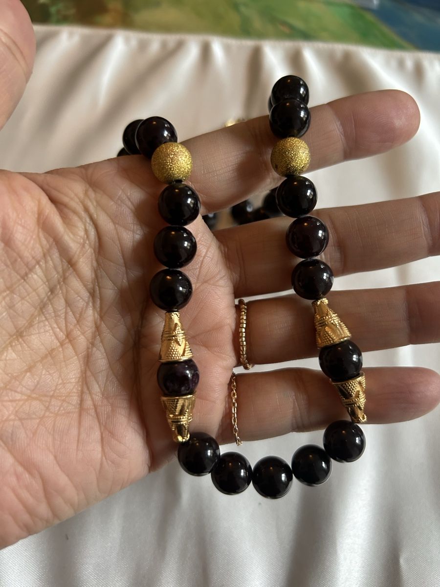 Catenine: Onyx-Kette aus TIBET – Usato da Bern venduto da FreitagsSachen22 1