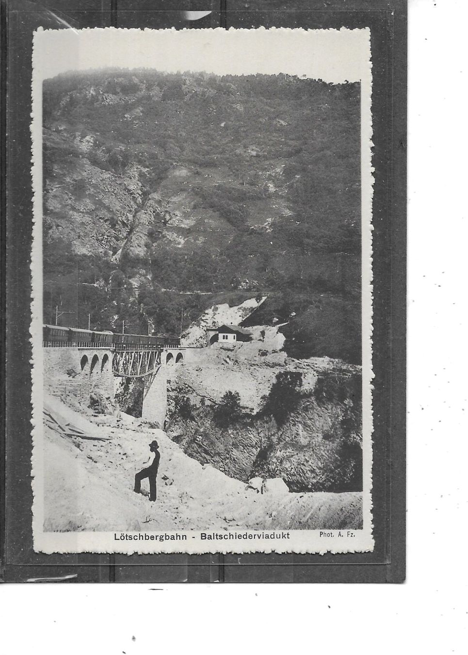 Cartoline postali: VS Lötschbergbahn -Baltschiederviadukt – Usato da Schocherswil venduto da Wilare