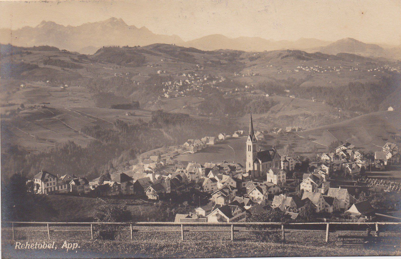 Cartoline postali: AK - Rehetobel - gel. 17.9.1923 – Usato da Fribourg venduto da schnalla92