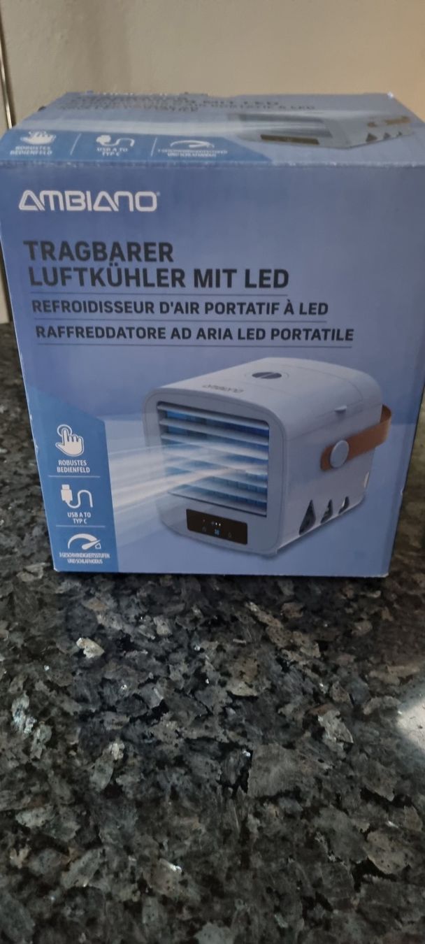 Ventilatori: Ambiano Tragbarer Luftkühler mit LED neu – Nuovo (secondo la descrizione) da egliswil venduto da Maggy6