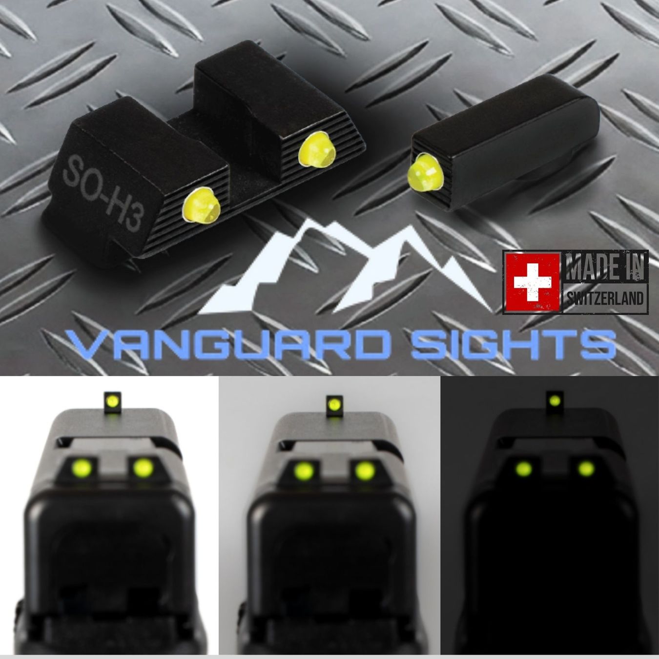 Dischi in vinile: GLOCK PLP Tritium Visier Vanguard Sights – Nuovo e nell'imballaggio originale da Emmen venduto da Pat-LU