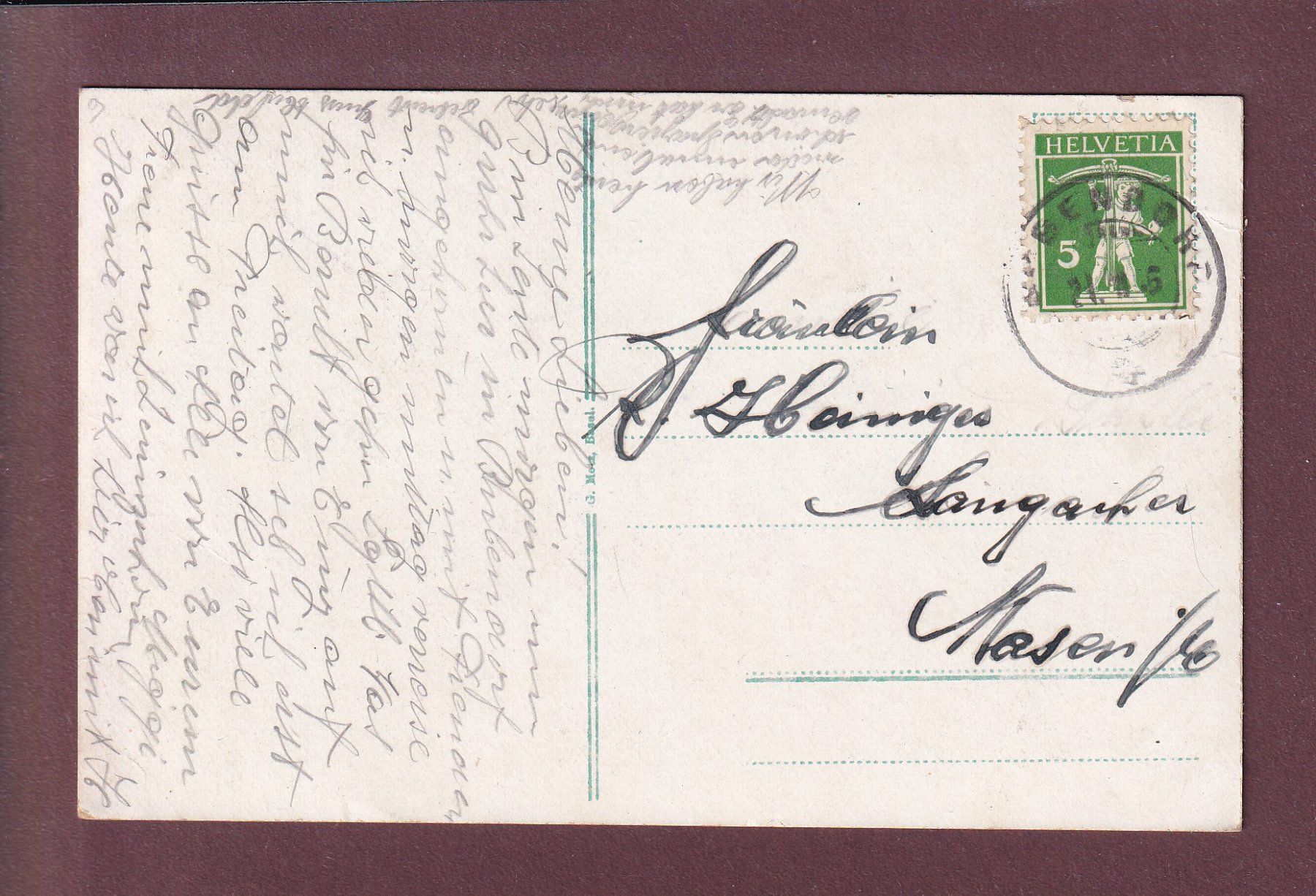 Cartes postales: SCHLOSS WILDENSTEIN - 1915 – D'occasion à Pully par nicecards 1