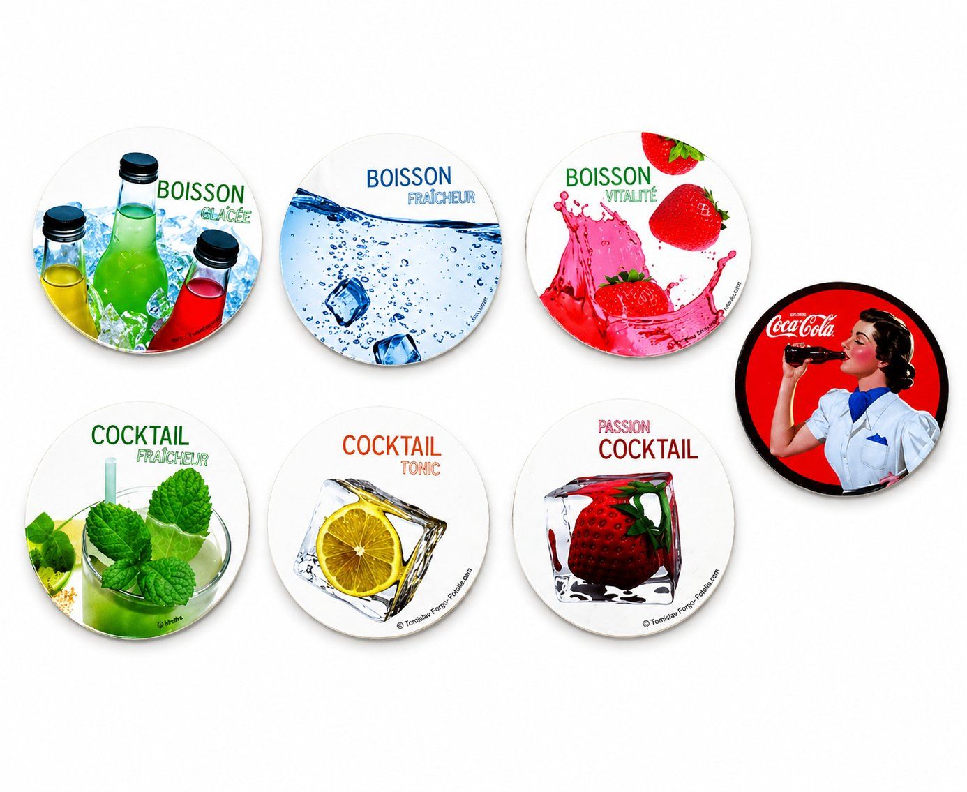Sottobicchieri: 7x Untersetzer Bunt Retro – Nuovo (secondo la descrizione) da Fully venduto da VaneaSelection 1