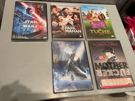 Lot de 5 DVD films et spectacle – Star Wars, Les Tuche...