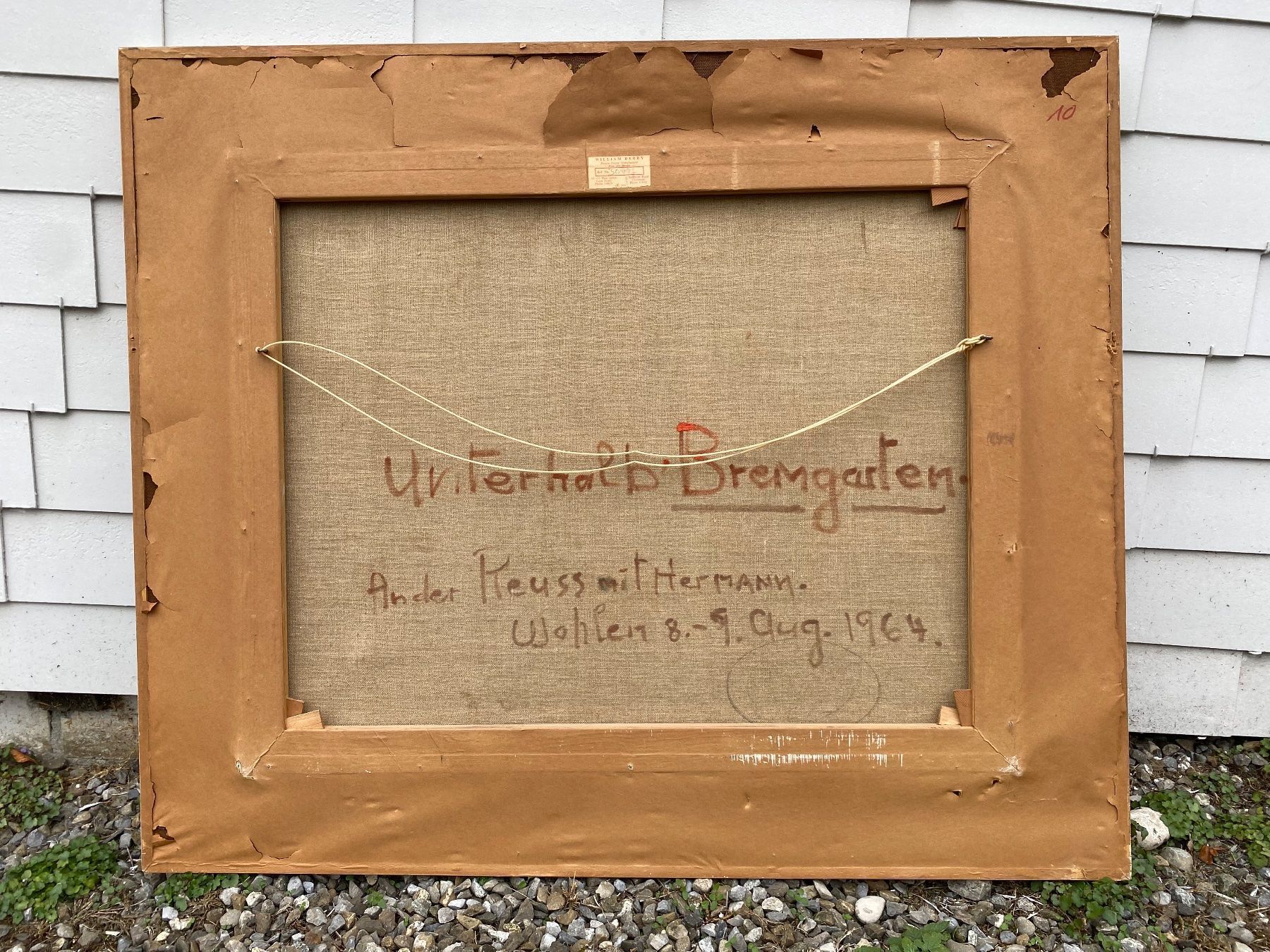 Dipinti: Grosses Ölbild an der Reuss, Hermann – Usato da Rünenberg venduto da Fendi02 6