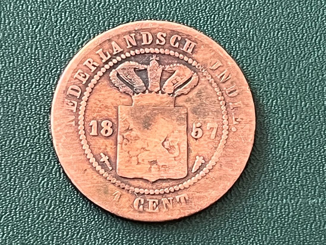 Tutti le monete: Niederländisch-Indien 1 Cent 1857 – Usato da Neuenhof venduto da Mastermind-00