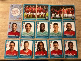 Panini EM 2020 Preview 28x Bilder Schweiz Komplettes Team