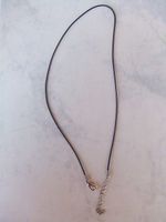 Kette Kautschuk schwarz 1mm, 45cm lang