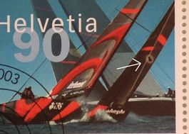 1084, Alinghi Abart, grosser Putzer ET im 6-Block Kt. 500.-+