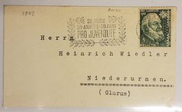 JB61) 1942 Pro Juventute, Brieflein mit Juventute Sonder ⊙