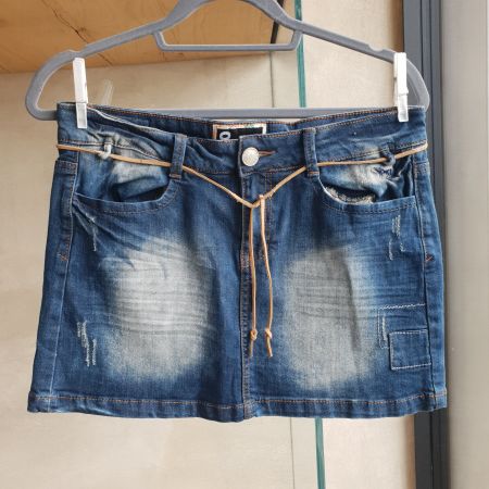 🐸 JEANSROCK S MINIROCK MINIJUPE ROCK JUPE von NO NAME Gr S
