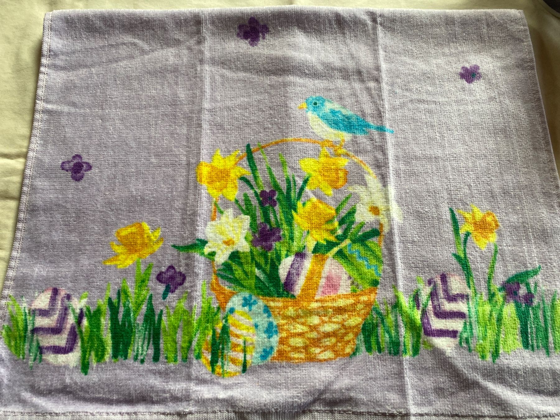 Linges de cuisine: Spring Easter kitchen towel lavender bird nest – Neuf avec emballage d'origine à Buttikon SZ par Maxwelltime 1