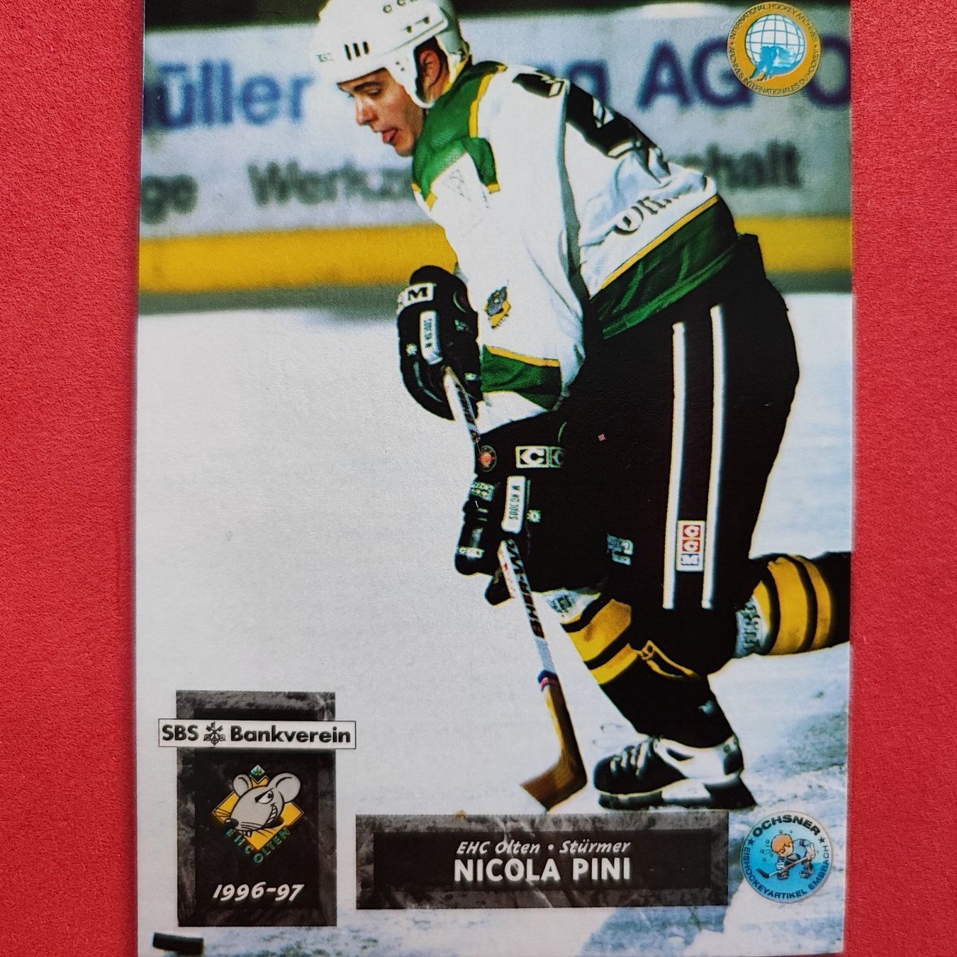 Carte collezionabili: Nicola Pini - EHC OLTEN - 1996/97 – Usato da Dübendorf venduto da kb86_MOVIE