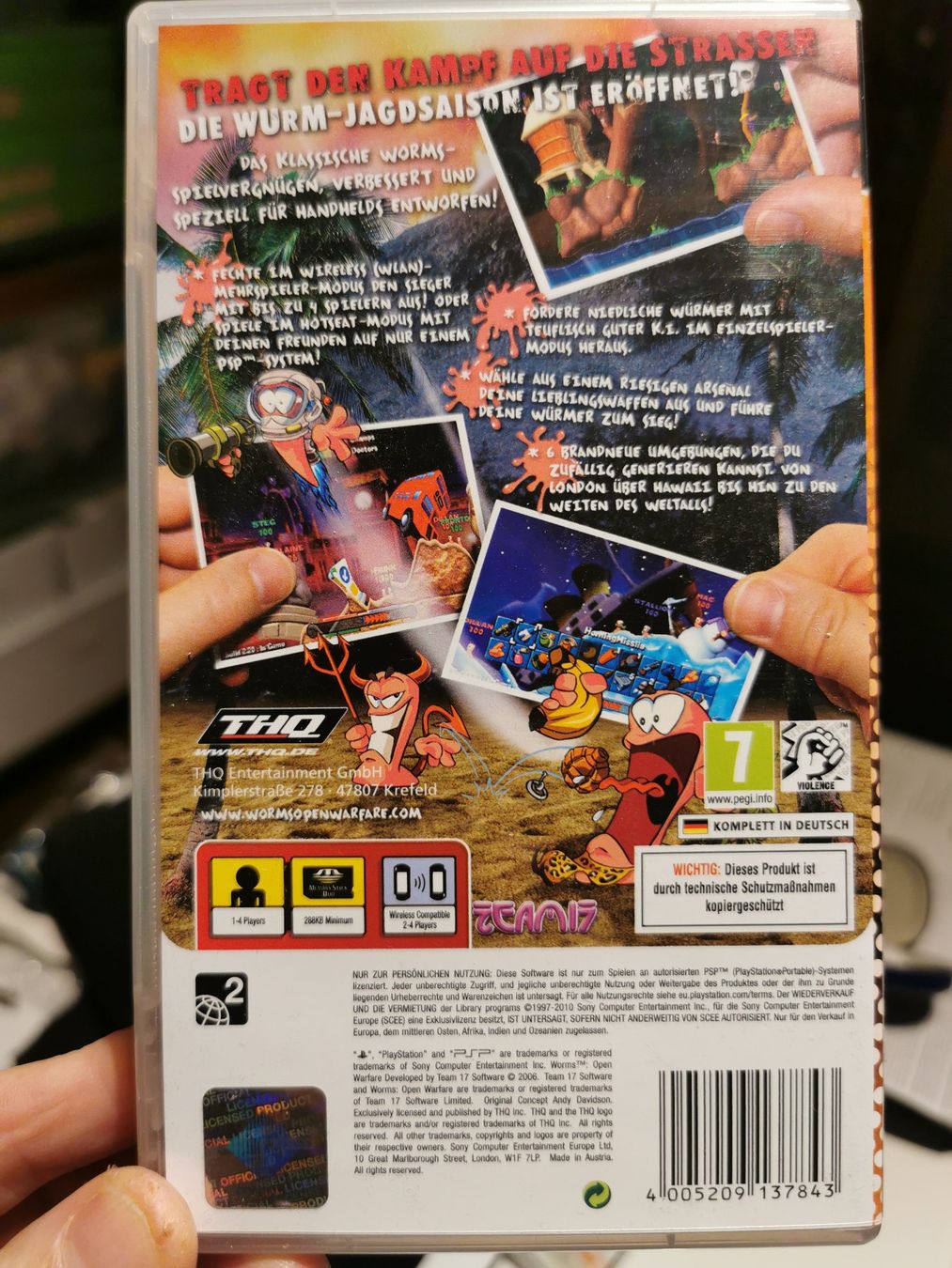 Sony Spiele: PSP Worms Open Warfare - Komplett Deutsch! – Gebraucht aus Oberglatt ZH von maravilho 1