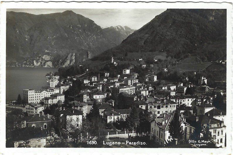 Cartoline postali: Alte AK Lugano-Paradiso, gebraucht, 1934 – Usato da Rheinfelden venduto da wil_m7gh