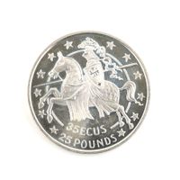 35 Ecus 25 Pounds Gibraltar 1991