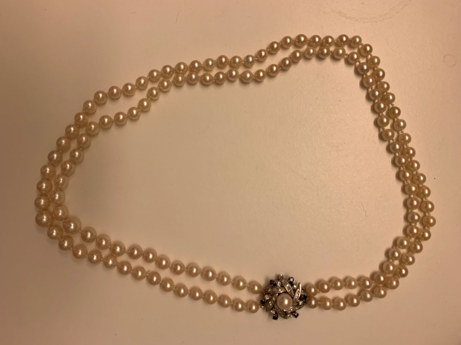Catenine: Collier de perles deux rangs – Usato da Zürich venduto da HeleneB