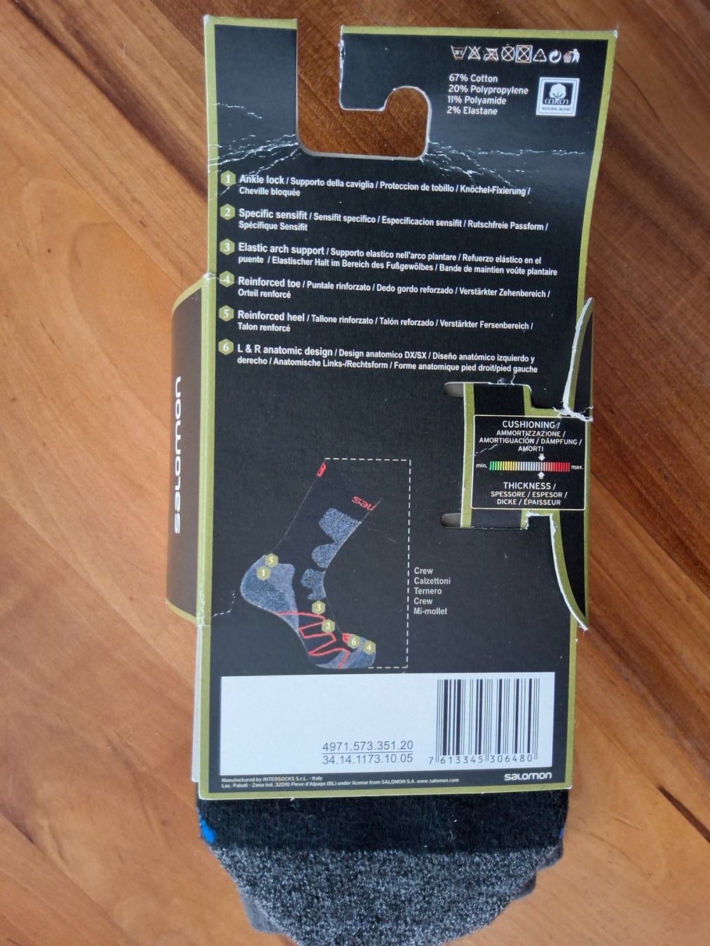 Salomon Calze: Neue Hiking Socken – Nuovo e nell'imballaggio originale da Sachseln venduto da Cadfael1 1