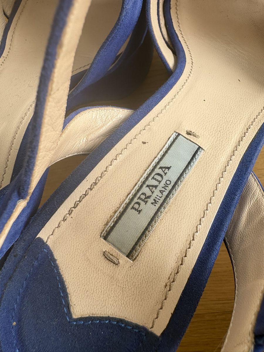 Prada Scarpe da donna: Prada Blue Suede Platform Heels - Size 40,5- Fabulous! – Usato da Zürich venduto da ann_nr5g 4