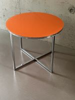 70er Jahre Couchtisch Chrom mit Glasplatte