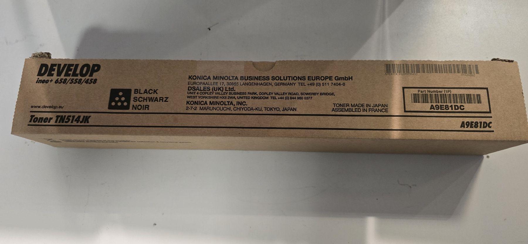 Cartucce per stampanti & toner: DEVELOP TN514JK Toner Schwarz A9E81DC Neu – Nuovo e nell'imballaggio originale da Emmen venduto da Kusi90