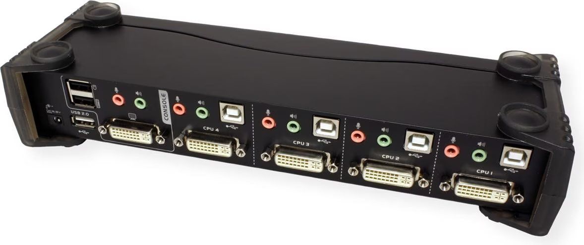 Hubs & Switches: Aten CS1764A, 4 Port KVM Switch, 2x USB, DVI – Neu (gemäss Beschreibung) aus Bern von Fireblades 3
