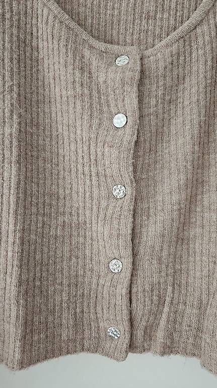 Giacche: Altrosa gerippte Strickjacke – Usato da Rothenburg venduto da man_cb7f 2