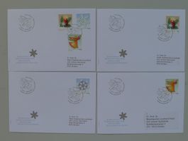 2010, Nr.1373-1375 (4 Briefe Weihnachten)