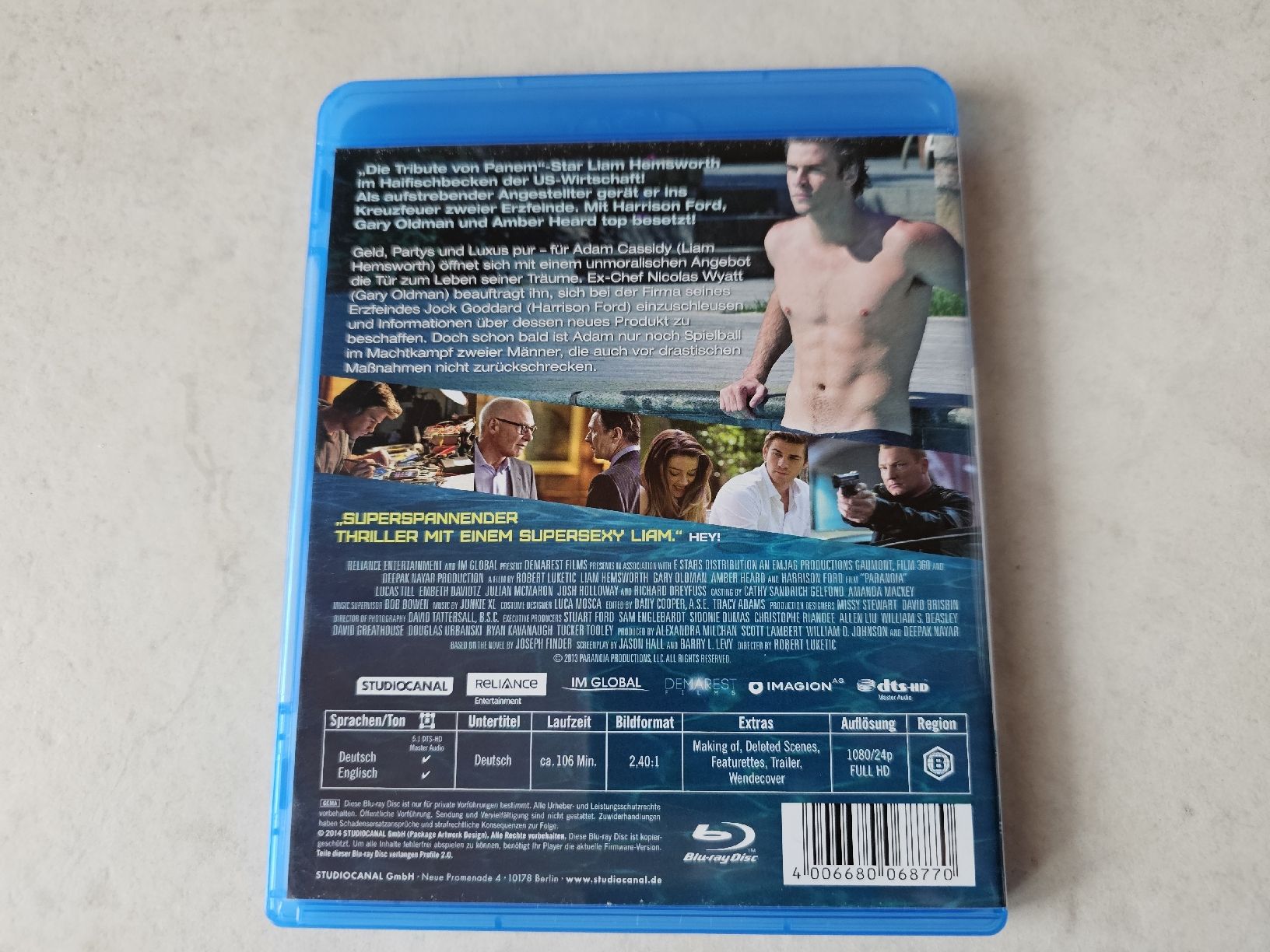 Tutti i DVDs: Paranoia  -  Riskantes Spiel  /  Bluray – Usato da Schneisingen venduto da backstore24 1