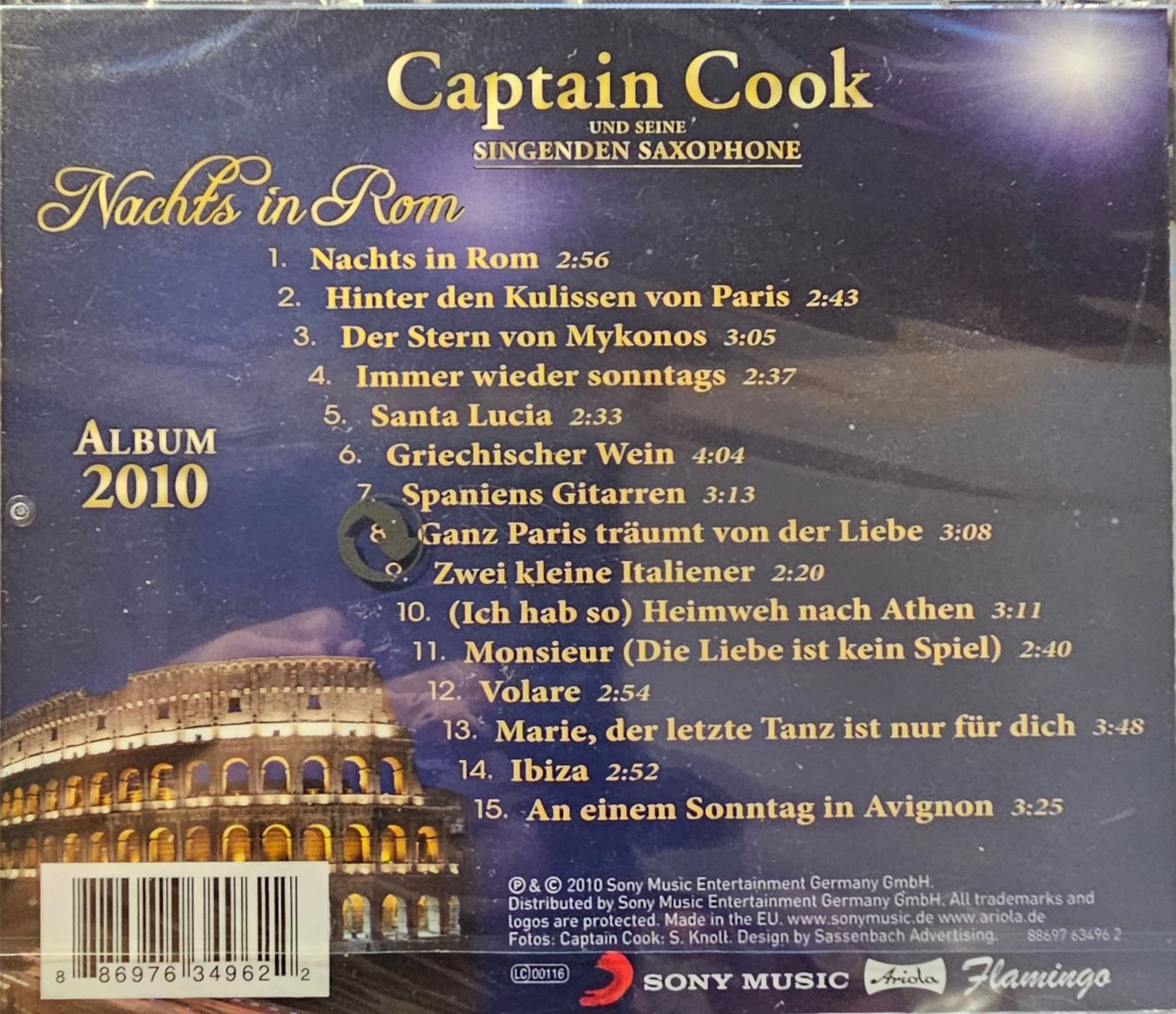 CD: Captain Cook - Nachts in Rom – Nuovo e nell'imballaggio originale da Wahlen b. Laufen venduto da Cg10 1