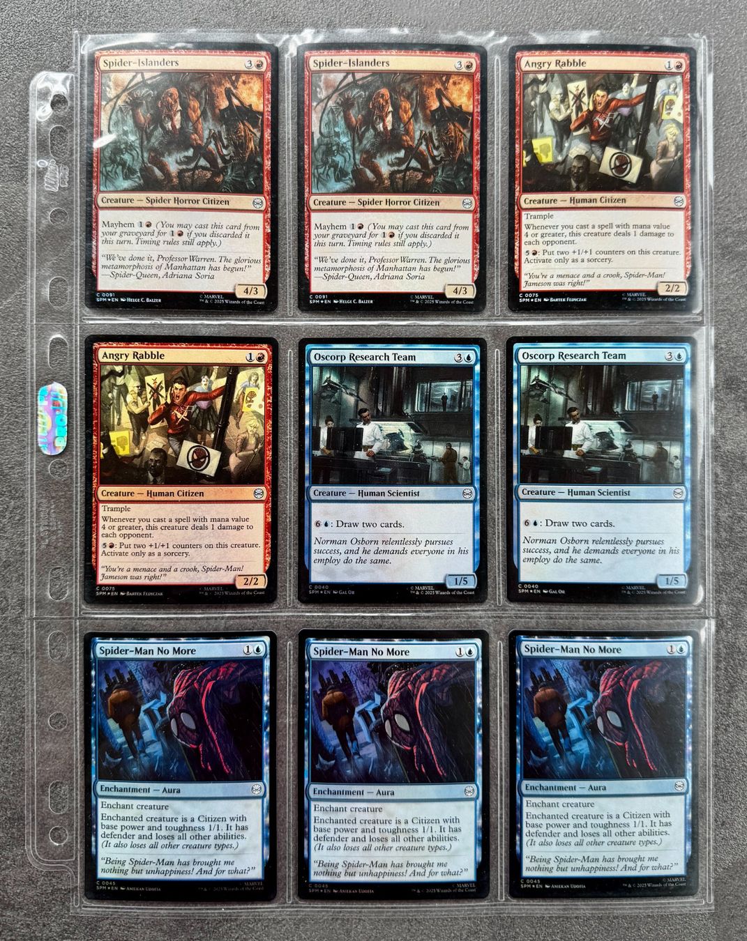 Magic The Gathering Carte collezionabili: 37 Foil Commons Marvel's Spider-Man NM – Nuovo (secondo la descrizione) da Rechthalten venduto da hosme_be 1