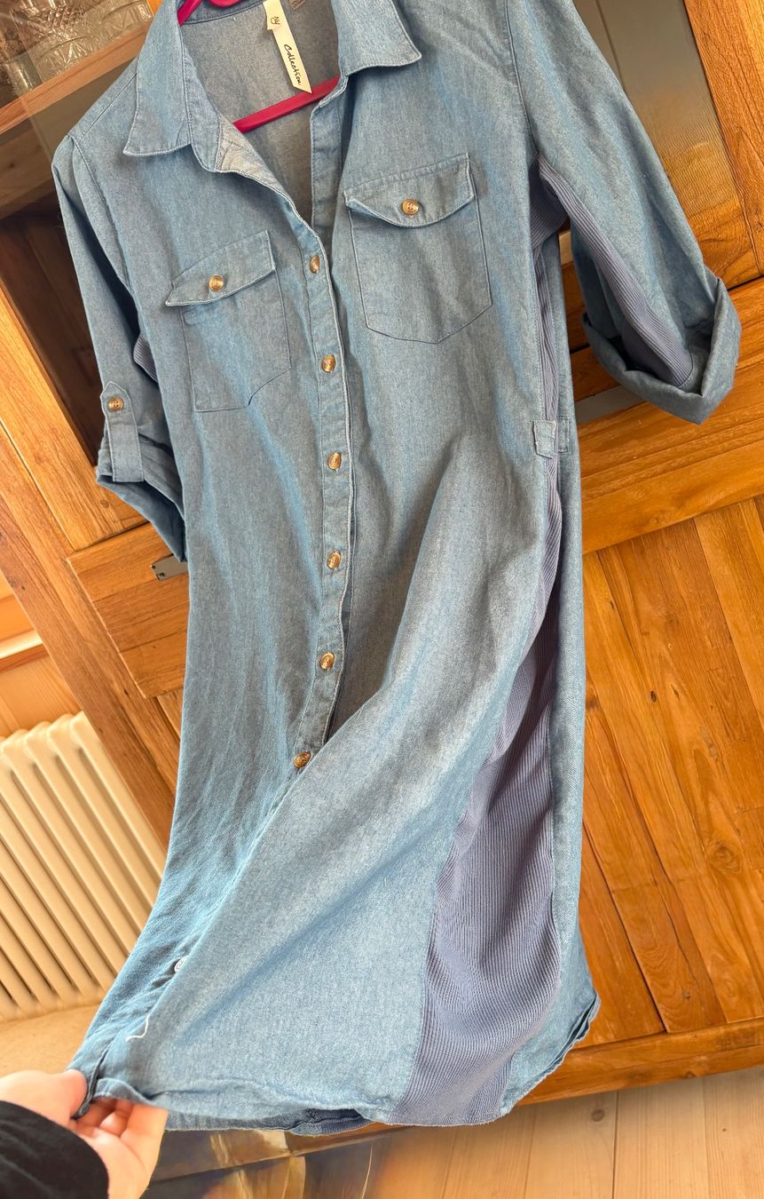 Robes: Kleid/Blusenkleid/ Hemdkleid Jeans mit Einsatz,Gr.S – Neuf (Voir description) à Siblingen par Vany_McDougall 8