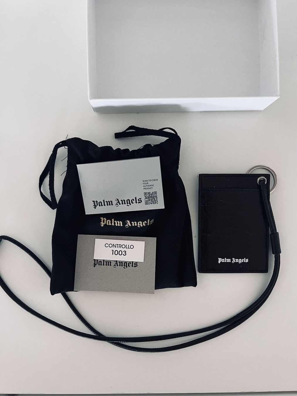 Portafogli: Palm Angels Logo Neck Cardholder – Nuovo e nell'imballaggio originale da Lausanne venduto da ipanema23 4