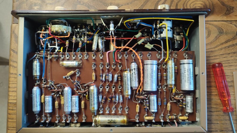 Préampli à Lampes LEAK Varislope II – Vintage Hi-Fi Anglais – ECC83 – Non Testé