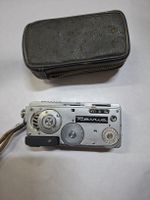 Vintage Revue Kamera mit Ledertasche