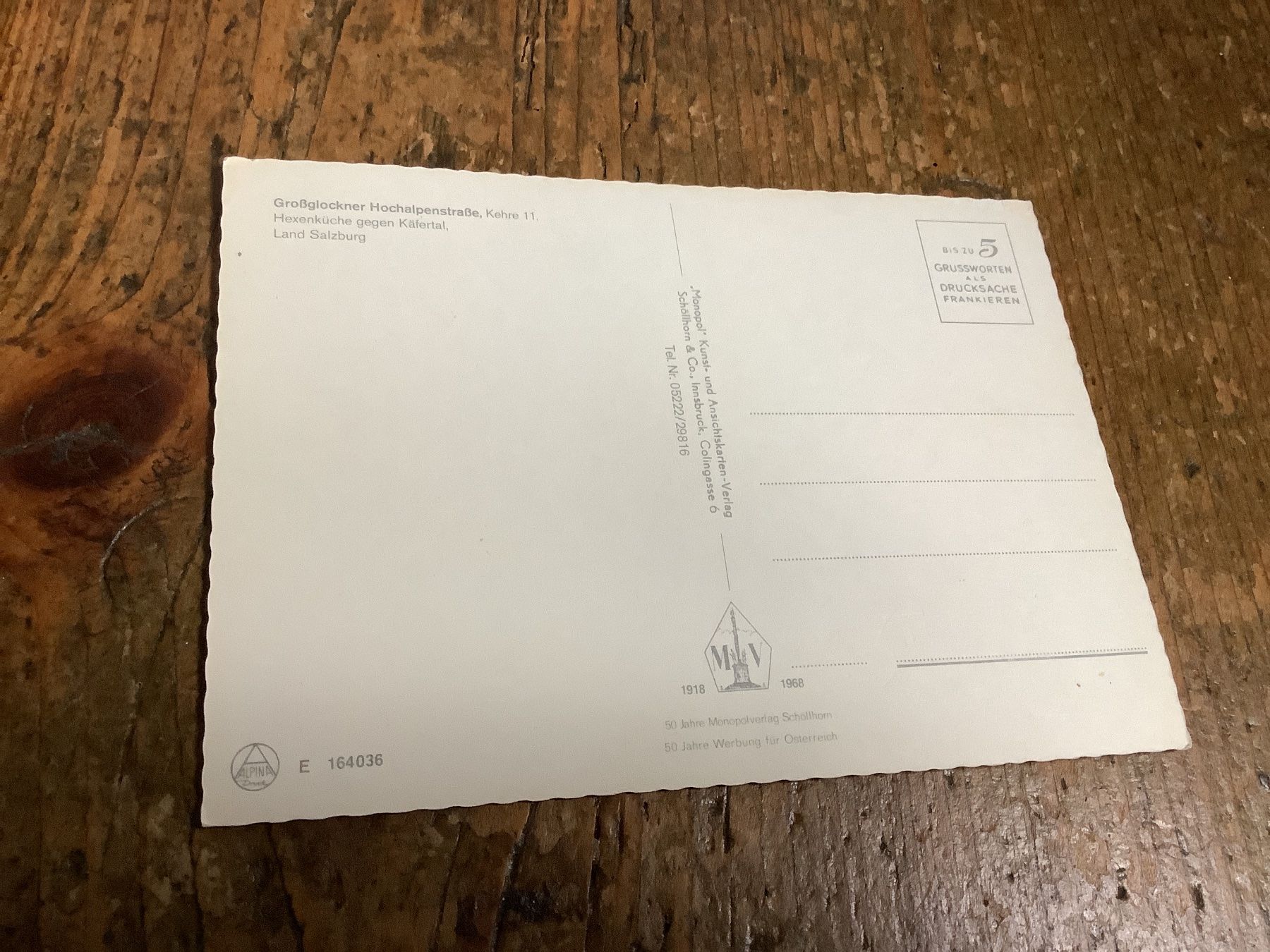 Cartoline postali: Grossglockner Hochalpenstrasse, alte Ansichtskarte, Top! ... – Usato da Flaach venduto da Monisoldshop 2