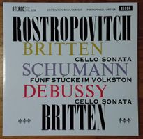 DECCA SXL2298 Cello Rostropovitch Britten Schumann Speakers