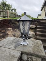 Aussenleuchte Metall grau antik Design