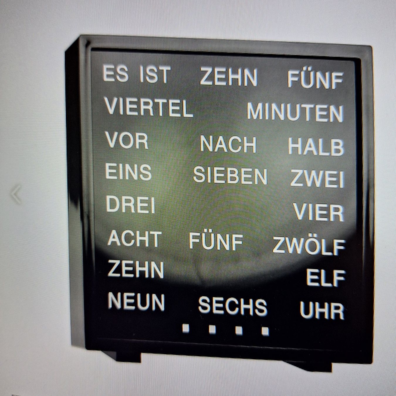 Uhren: Wort-Uhr – Gebraucht aus Schübelbach von minitel