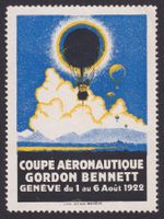 Flugspende Vignette 1922.1 Gordon Bennett, postfrisch **
