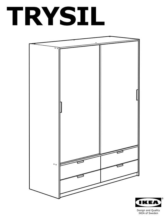 2x IKEA Trysil Four Drawer Wardrobe | Kaufen auf Ricardo