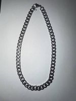 Herren Panzerkette Edelstahl breit, Cuban Style