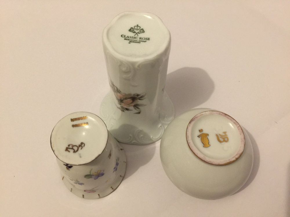 Lot De 2 Petits Vases En Céramique Vernie - Style Déco, Fabrication Française, Occasion Très Bon état