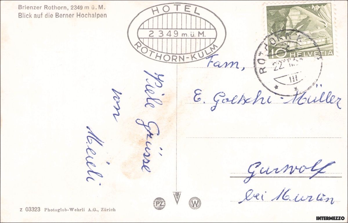 Cartoline postali: Bahn // Zahnrad Brienzer Rothorn Bergbahn – Usato da Basel venduto da intermezzo12 1