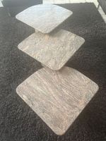 3er Set GRANITTISCHE Couchtische, Vintage Design