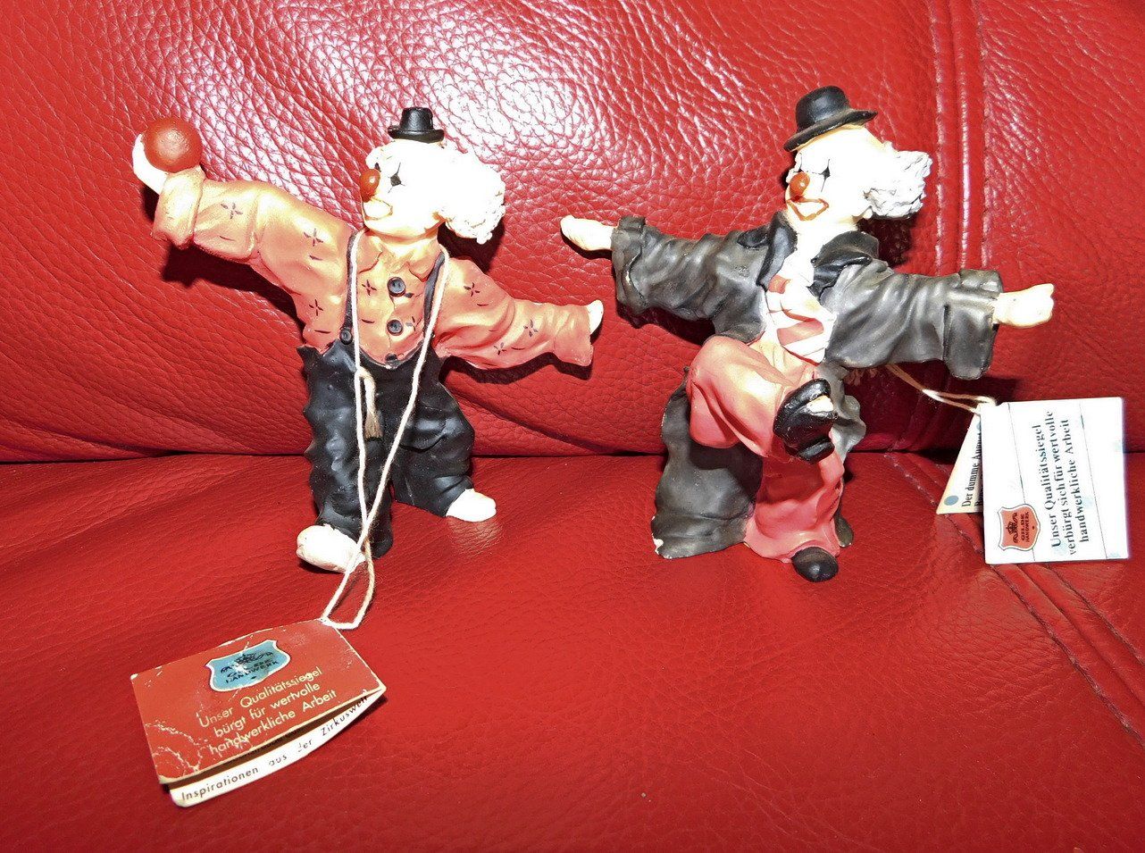 Figuren: 2 Gilde Clowns, H ca. 11 cm – Gebraucht aus Villnachern von Niggo0