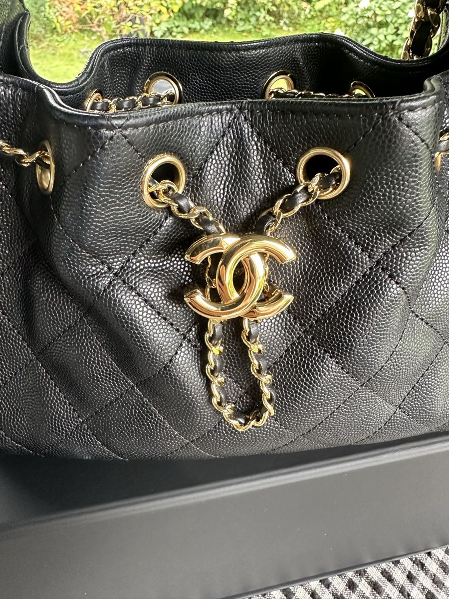 Chanel Borse da donna: Chanel 25 schwarz – Nuovo (secondo la descrizione) da Au ZH venduto da Luxbag 4