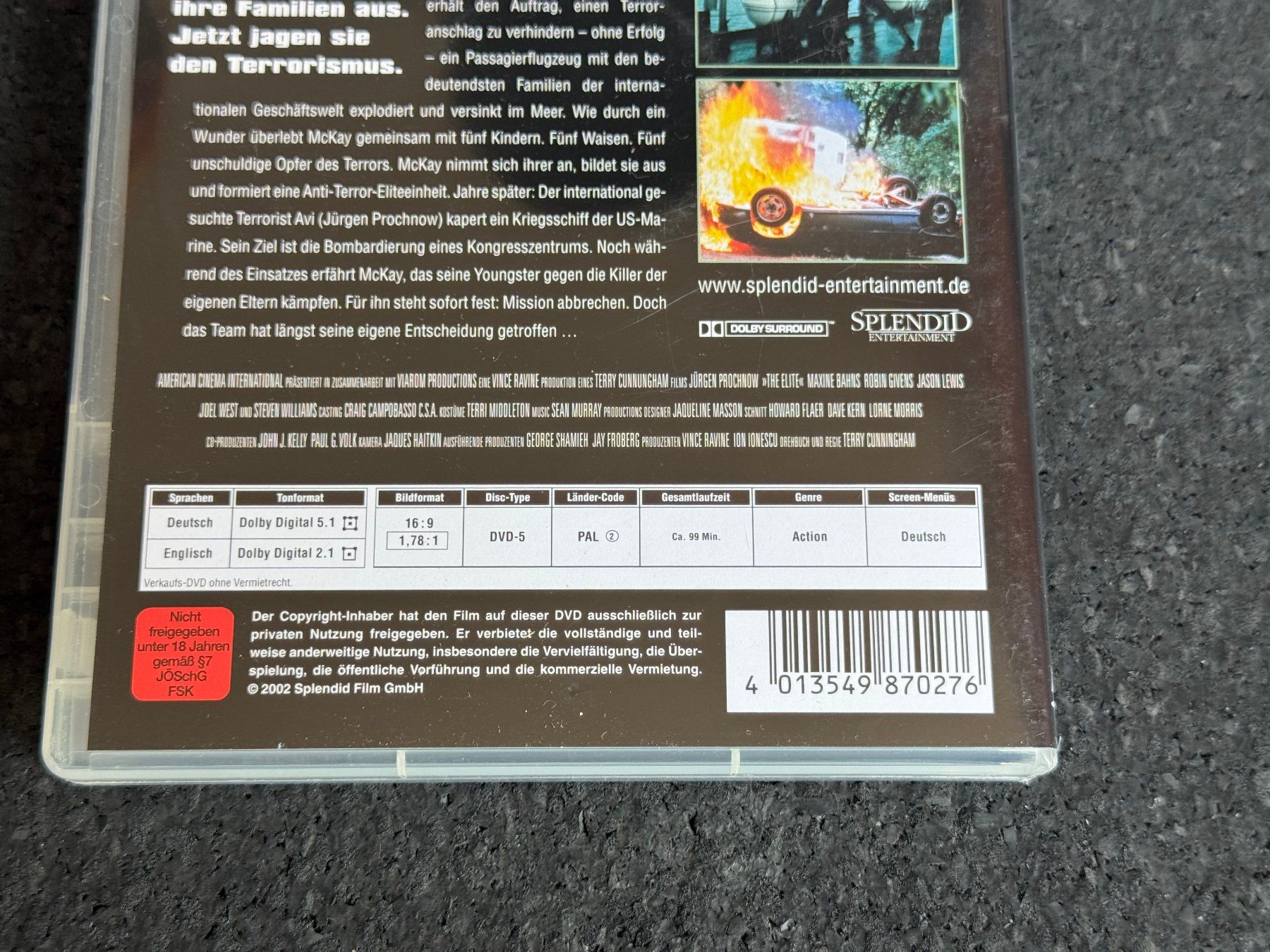 Alle DVDs: Codename : ELITE DVD DE/EN Jürgen Prochnow – Gebraucht aus Fribourg von tschjoly 3