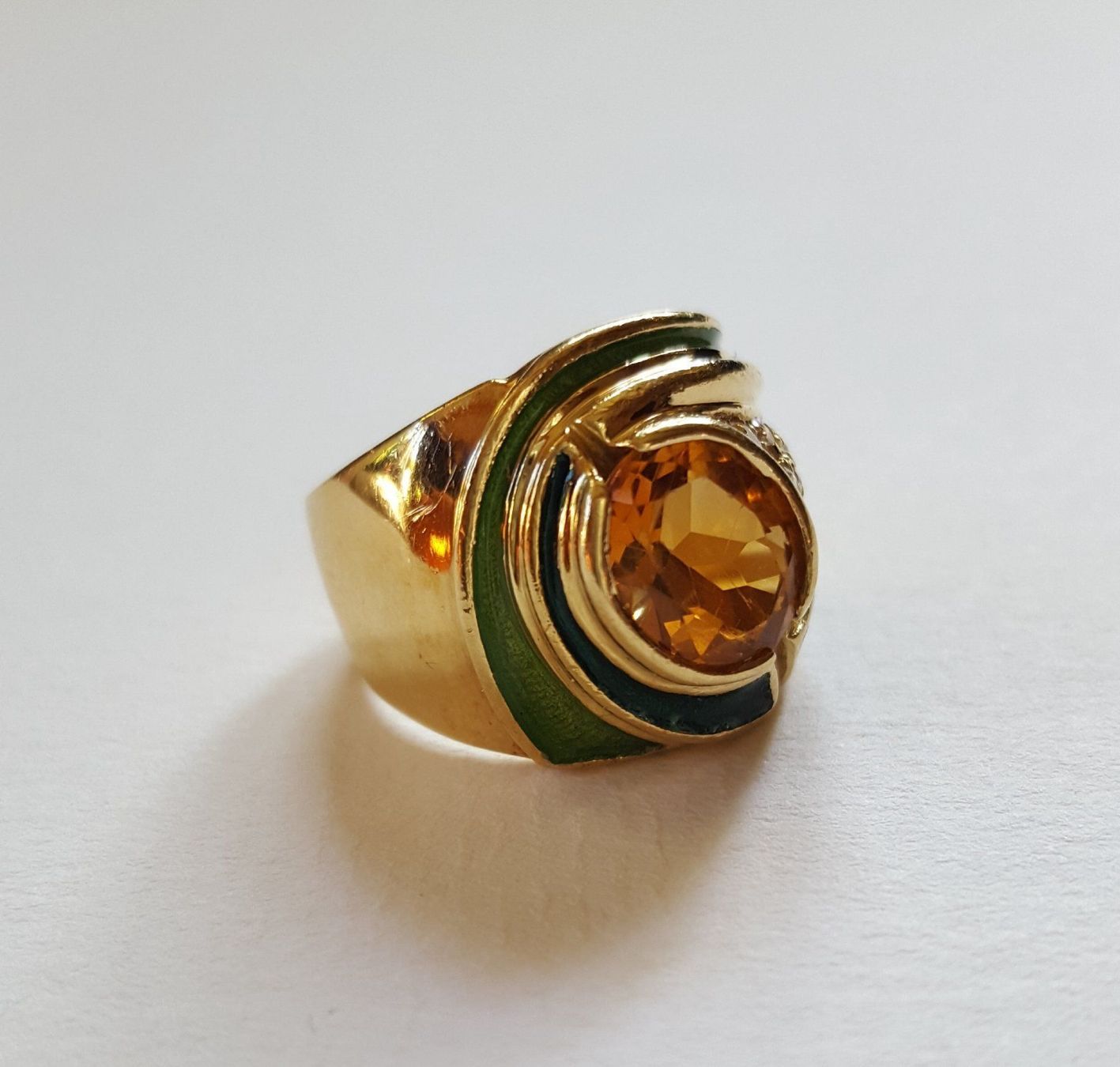 Ringe: 18 Karat 750 Massiv Gold Ring Mit Steine – Gebraucht aus Wald ZH von Aniade 7